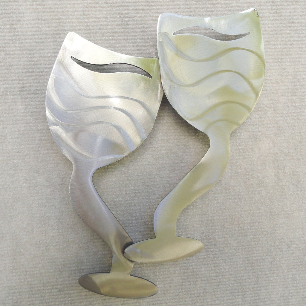 Metal Art Gift: Funky Wine Glass by Kristen Hoard ($49)