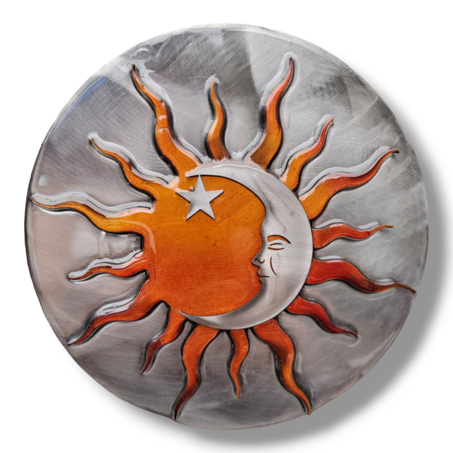 Small Sun wall art 7.5" diameter by Kristen Hoard $95