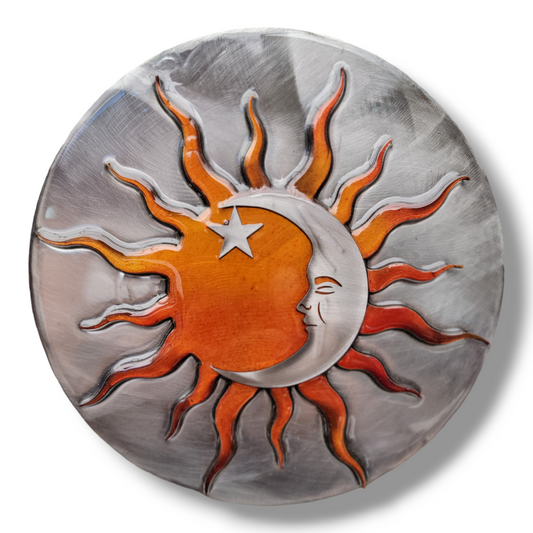 Small Sun wall art 7.5" diameter by Kristen Hoard $95