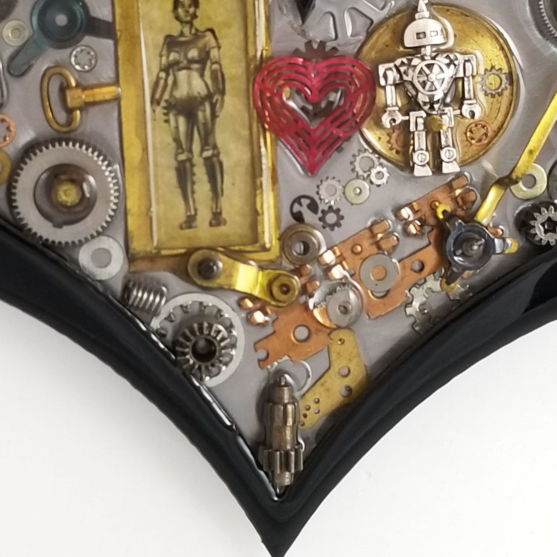 Steampunk Heart: Robot Love ($140) 10" x 8"